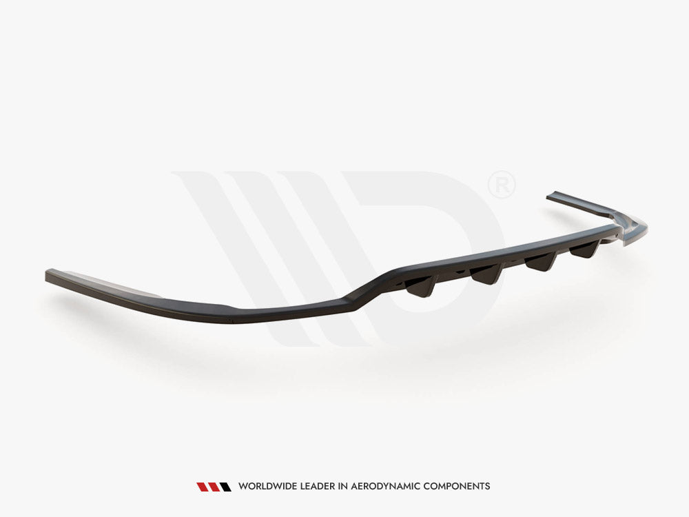 Central Rear Splitter (Vertical Bars) Dodge Charger RT Mk7 Facelift 2014- Maxton Design