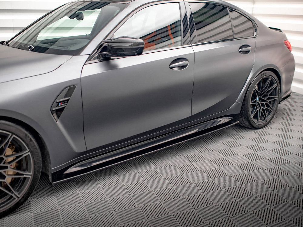 Side Skirts Diffusers V.1 Bmw M3 G80 2021- Maxton Design