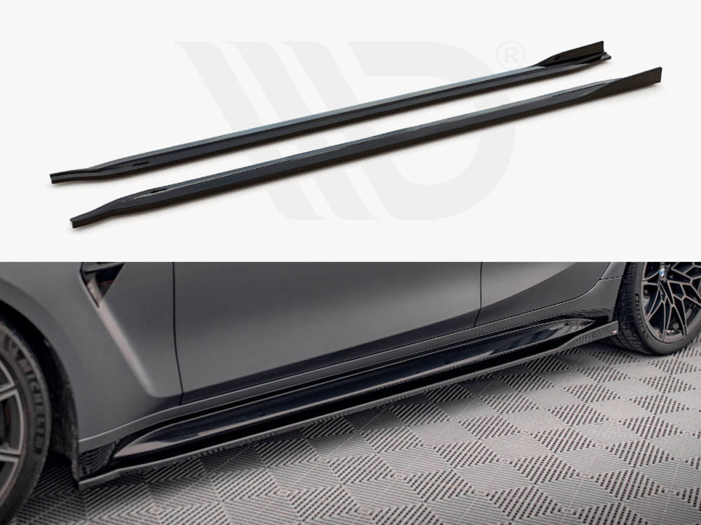 Side Skirts Diffusers V.2 Bmw M3 G80 2021- Maxton Design