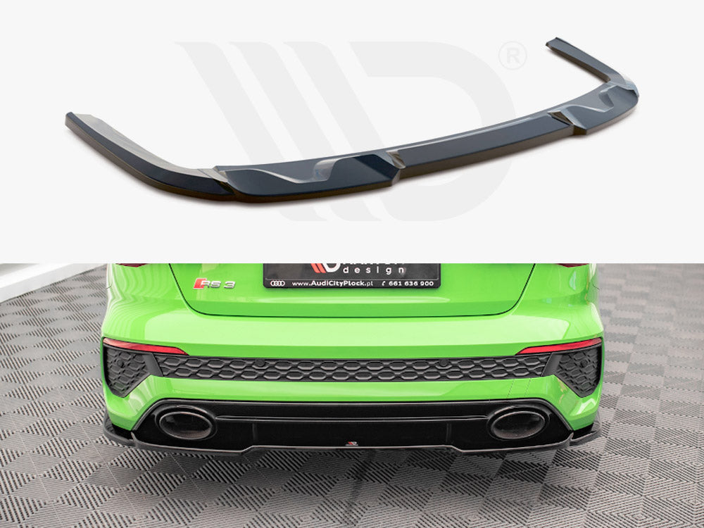 Central Rear Splitter Audi RS3 Sedan 8Y Maxton Design