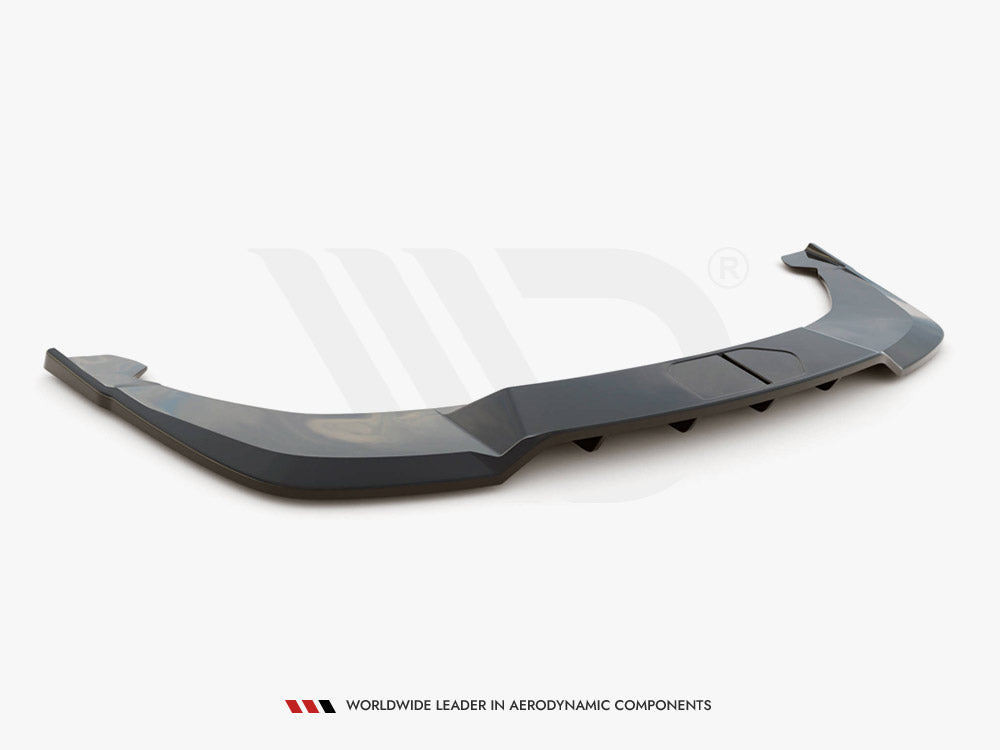 Central Rear Splitter (Vertical Bars) Skoda Enyaq IV 2020- Maxton Design