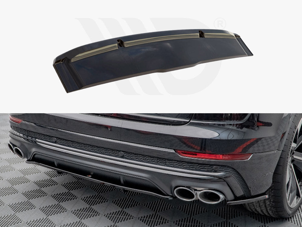 Central Rear Splitter (Vertical Bars) Audi SQ8 Mk1 Maxton Design