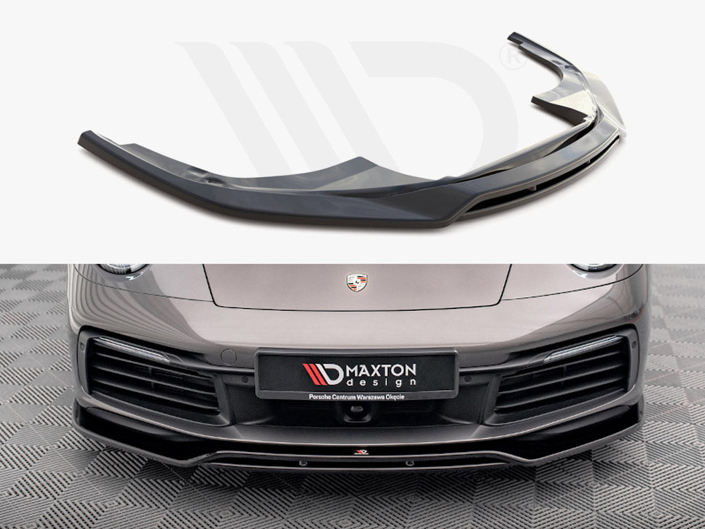 Front Splitter Porsche 911 Carrera 4S 992 2019- Maxton Design