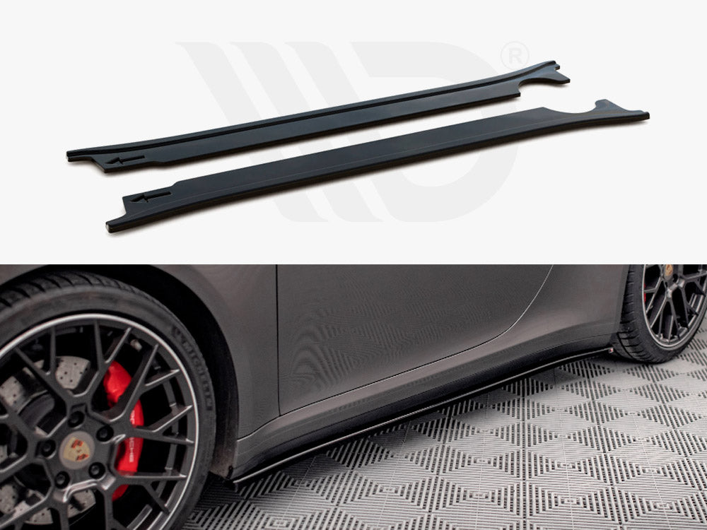 Side Skirts Diffusers Porsche 911 Carrera 4S 992 2019- Maxton Design