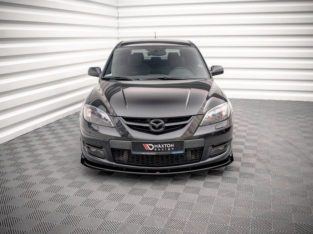 Street PRO Front Splitter V.1 (+flaps) Mazda 3 MPS MK1 2006-2008 Maxton Design