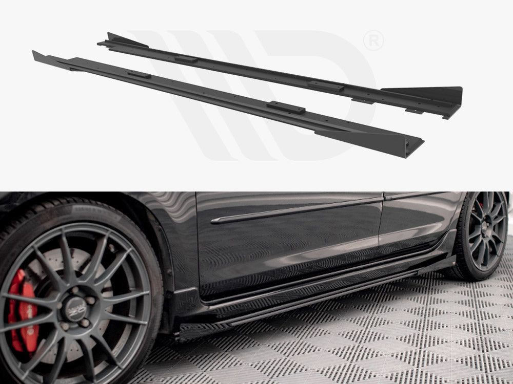 Street PRO Side Skirts Diffusers (+flaps) Mazda 3 MPS MK1 2006-2008 Maxton Design