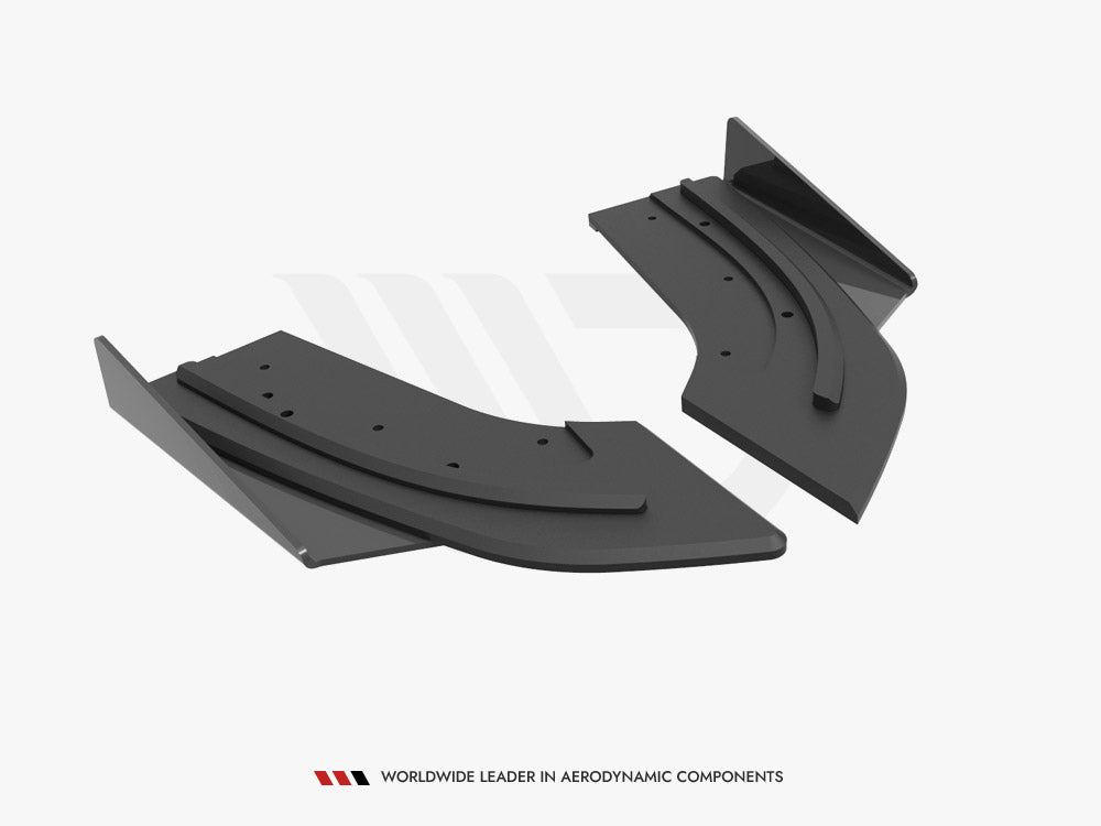 Street PRO Rear Side Splitters (+flaps) Mazda 3 MPS MK1 2006-2008 Maxton Design