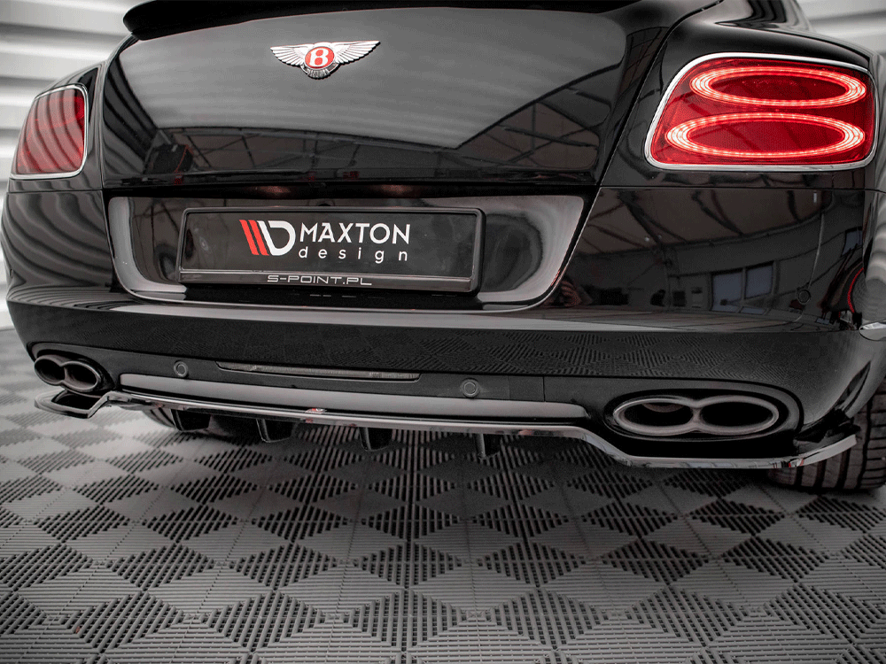 Central Rear Splitter (Vertical Bars) Bentley Continental GT V8 S Mk2 2014-2016 Maxton Design