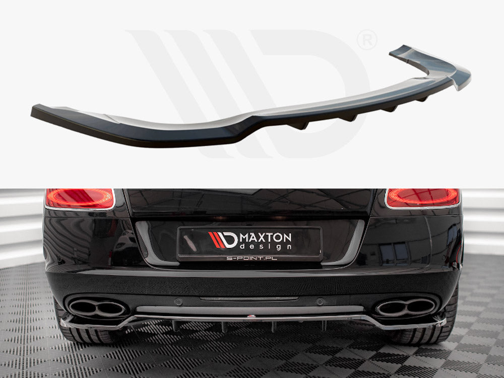 Central Rear Splitter (Vertical Bars) Bentley Continental GT V8 S Mk2 2014-2016 Maxton Design