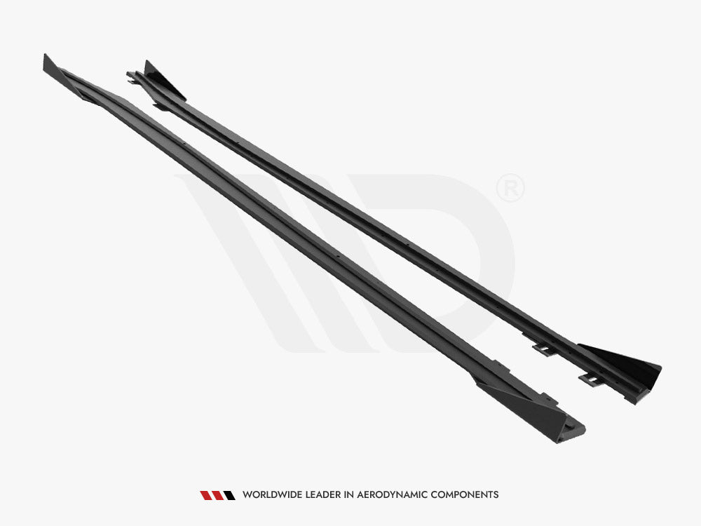 Street PRO Side Skirts Diffusers (+flaps) Opel Astra GTC Opc-line J 2011-2018 Maxton Design