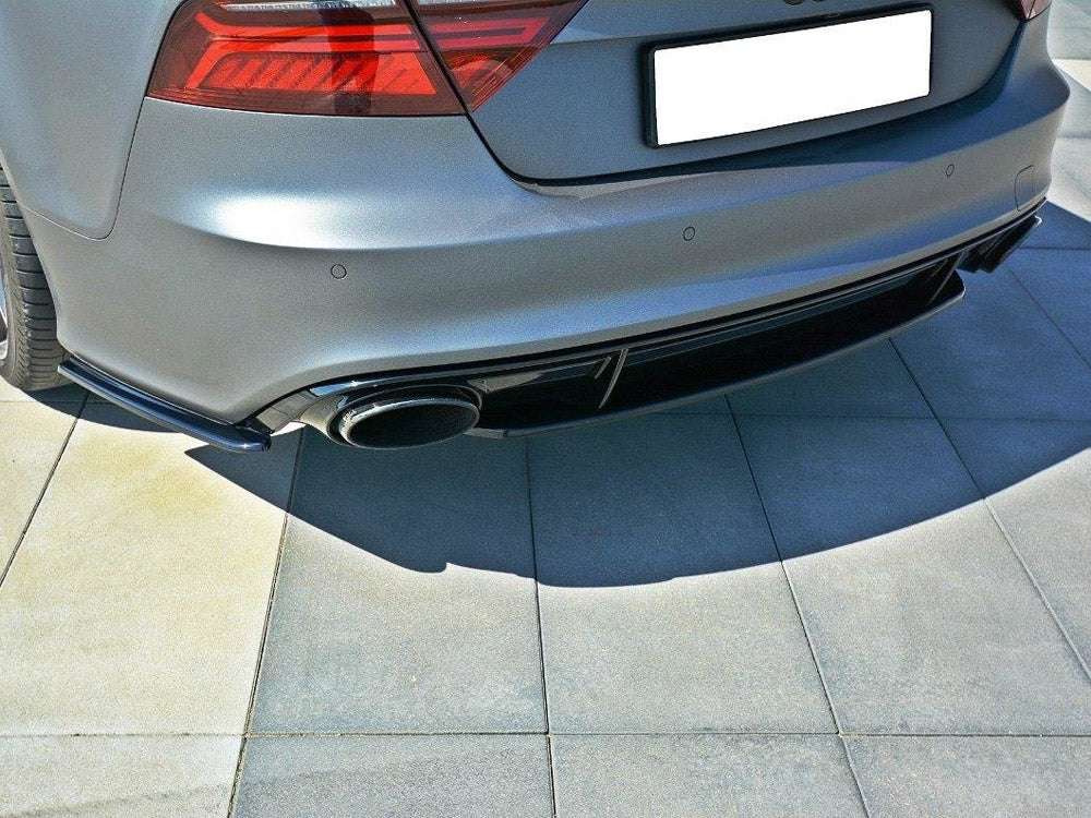 Central Rear Splitter Audi RS7 C7 Facelift 2014-2017 Maxton Design