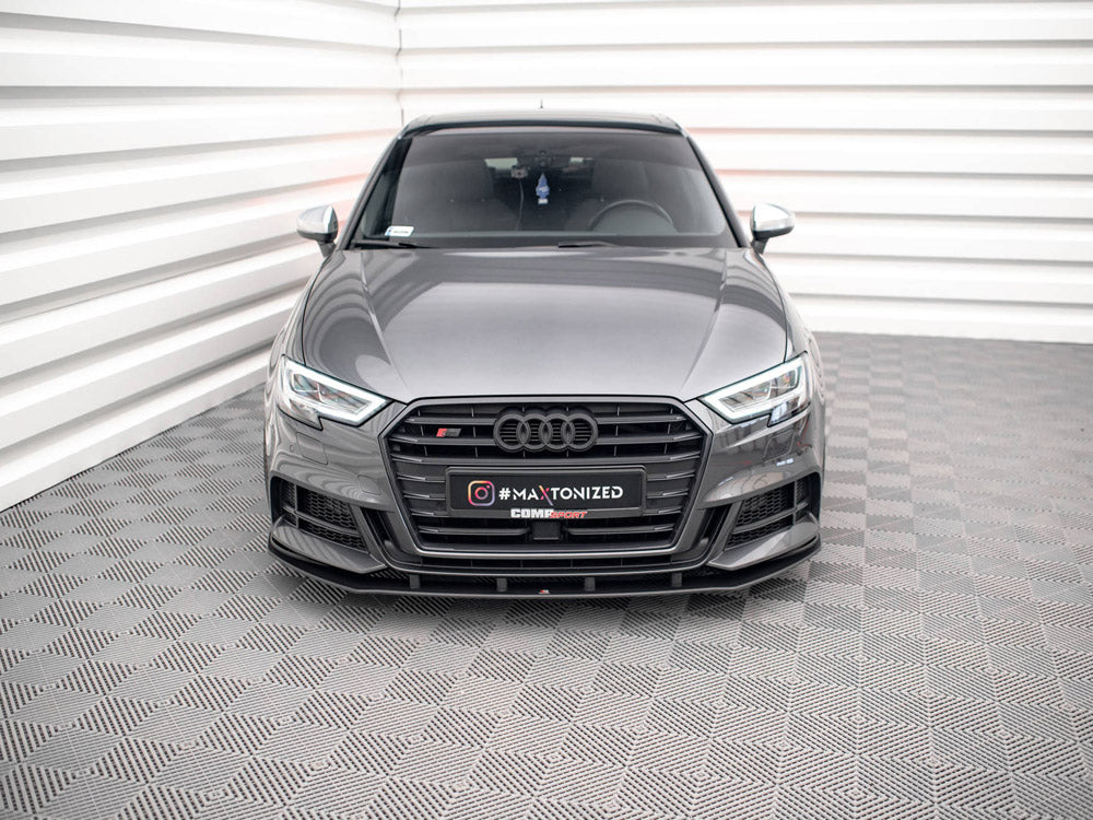 Street PRO Front Splitter Audi S3 / A3 S-Line Sportback 8V Facelift Maxton Design