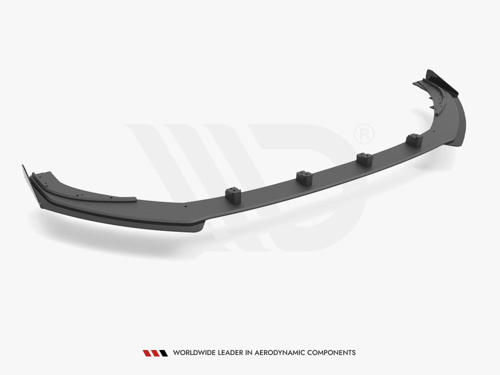 Street PRO Front Splitter V.1 + Flaps Audi S3 / A3 S-Line Sportback 8V Facelift Maxton Design