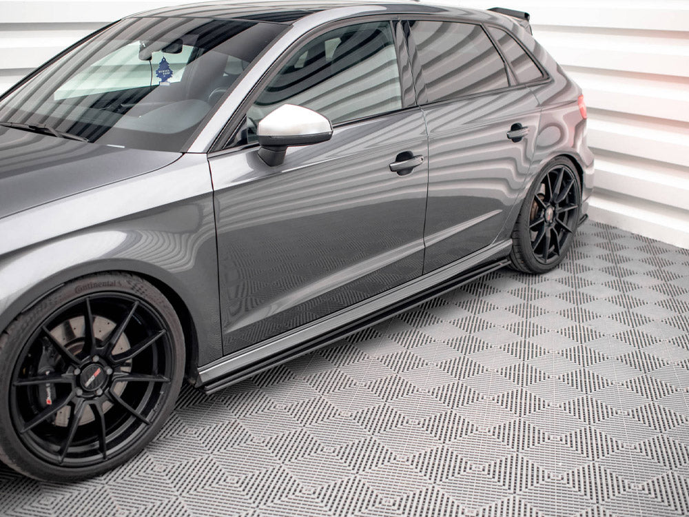 Street PRO Side Skirts Diffusers Audi S3 / A3 S-Line Sportback 8V Facelift Maxton Design