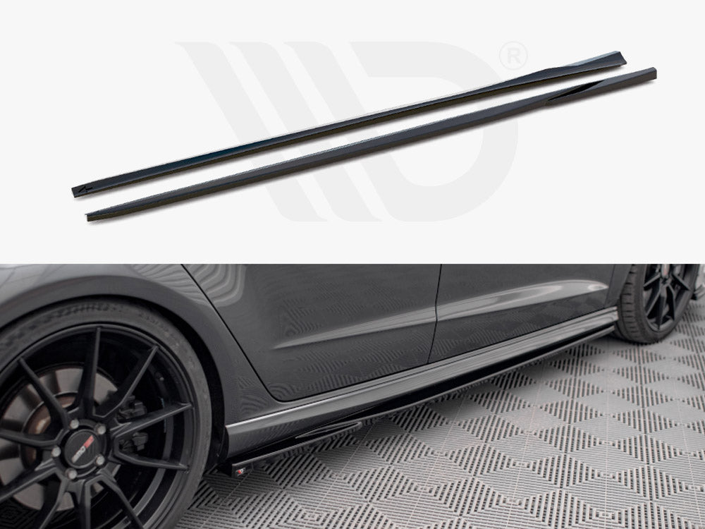 Side Skirts Diffusers Audi S3 / A3 S-Line Sportback 8V Facelift Maxton Design