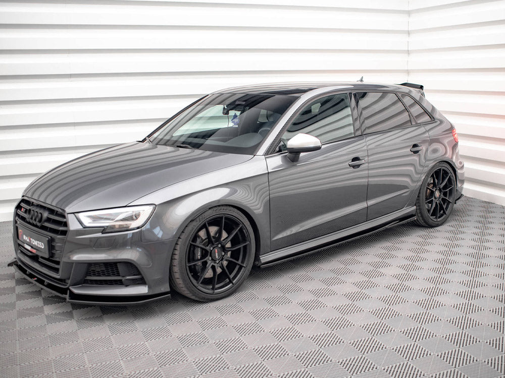 Side Skirts Diffusers Audi S3 / A3 S-Line Sportback 8V Facelift Maxton Design