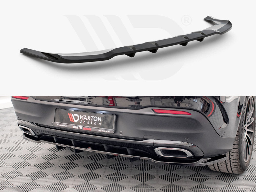 Central Rear Splitter (Vertical Bars) Mercedes GLE Coupe AMG Line C167 Maxton Design