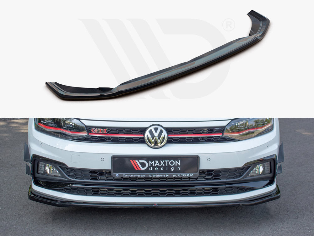 Front Splitter V.2 VW Polo MK6 GTI 2017-2021 Maxton Design