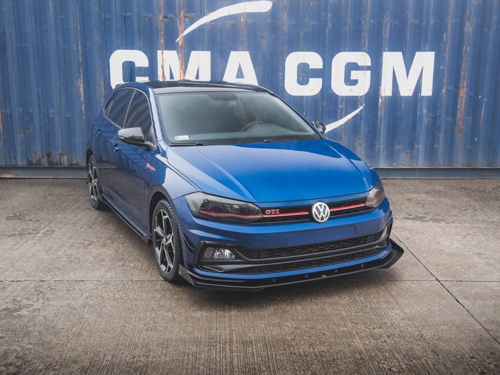 Front Splitter + Flaps VW Polo GTI Mk6 2017- Maxton Design