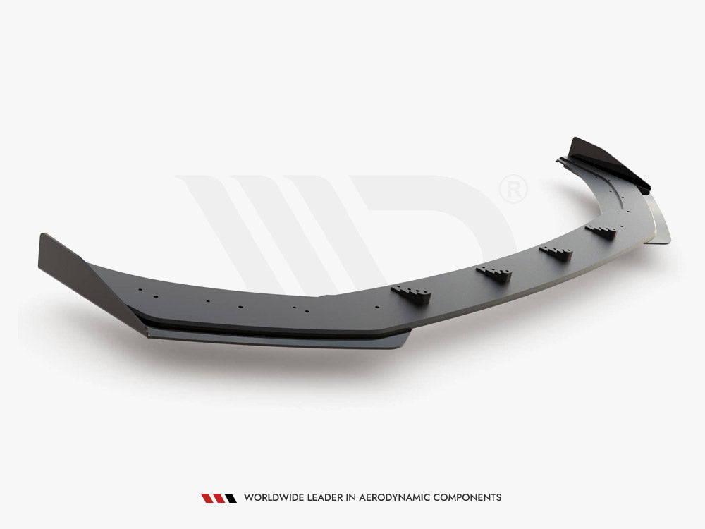 Front Splitter + Flaps VW Polo GTI Mk6 2017- Maxton Design