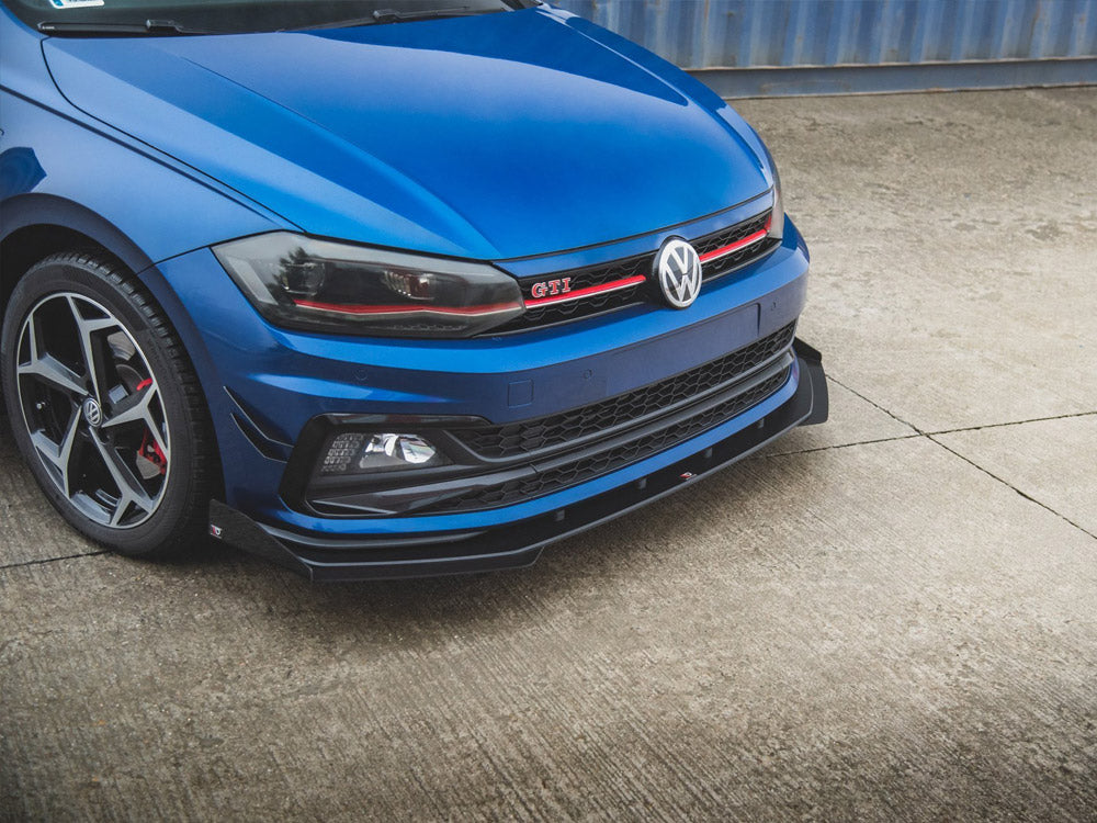 Front Splitter + Flaps VW Polo GTI Mk6 2017- Maxton Design