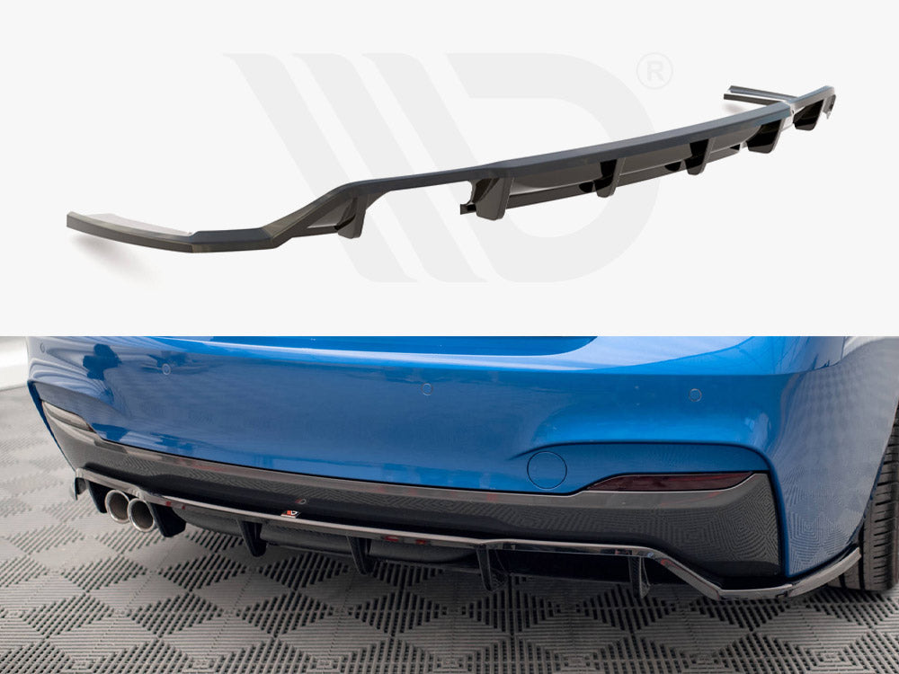 Central Rear Splitter (Vertical Bars) BMW 2 M-Pack F22 Maxton Design