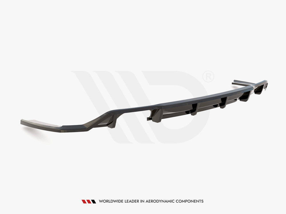 Central Rear Splitter (Vertical Bars) BMW 2 M-Pack F22 Maxton Design