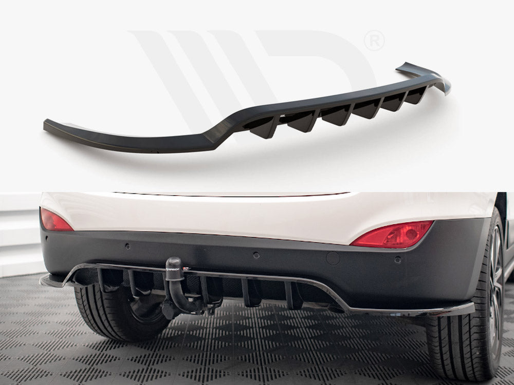 Central Rear Splitter (Vertical Bars) Hyundai IX35 Mk1 Maxton Design