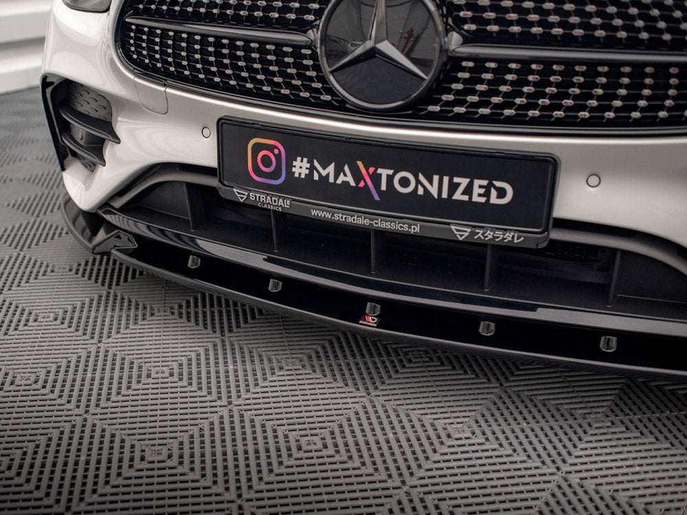 Front Splitter V.2 Mercedes E AMG Line W213 Facelift Maxton Design