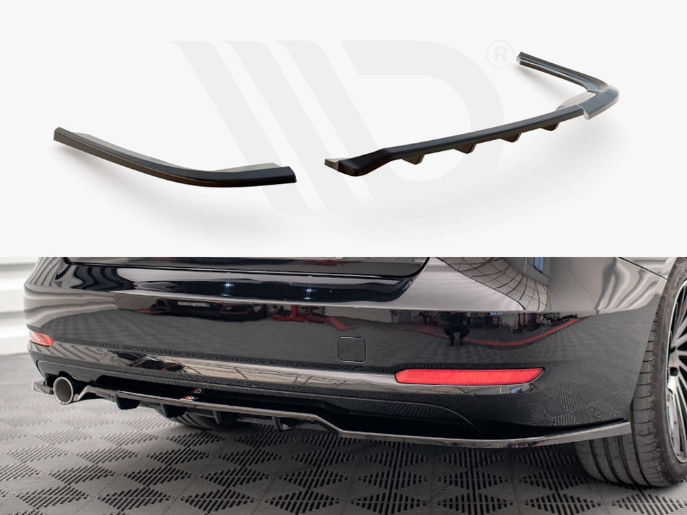 Central Rear Splitter (Vertical Bars) BMW 3 GT F34 Maxton Design