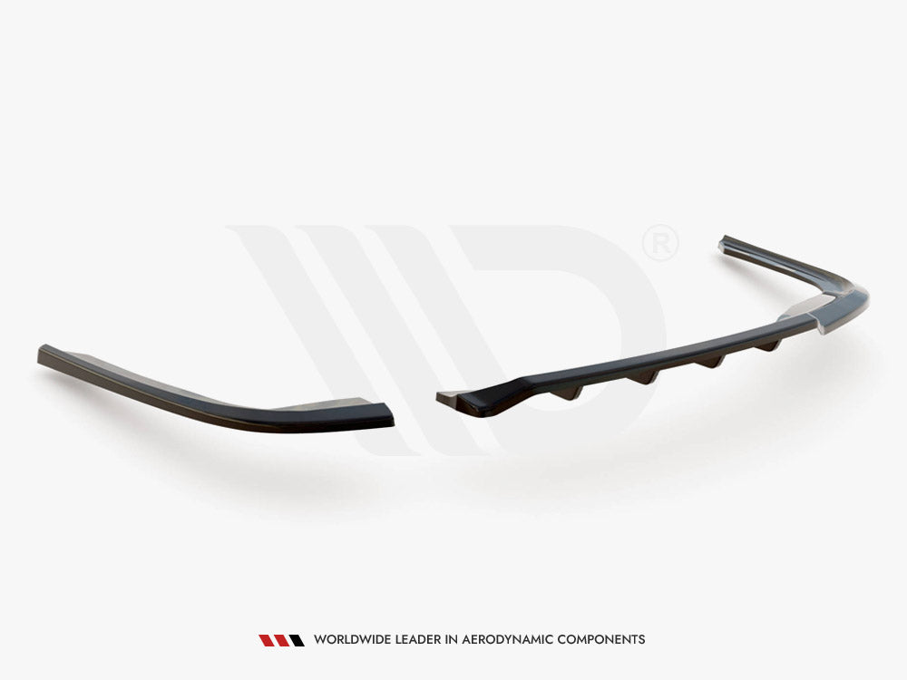 Central Rear Splitter (Vertical Bars) BMW 3 GT F34 Maxton Design