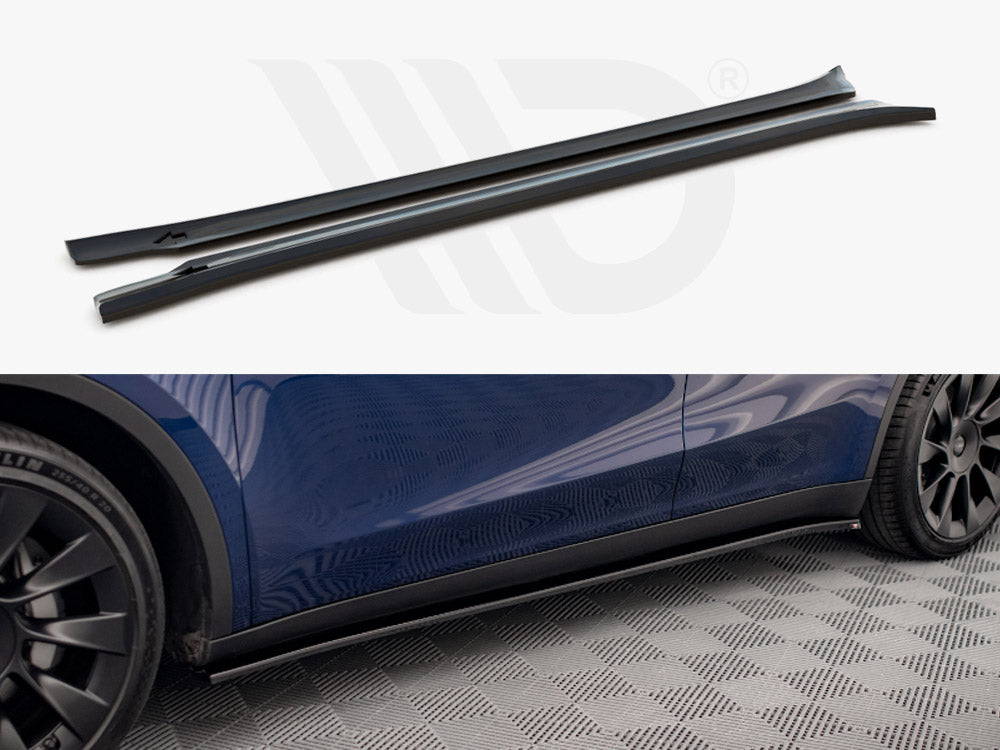 Side Skirts Diffusers V.2 Tesla Model Y Maxton Design