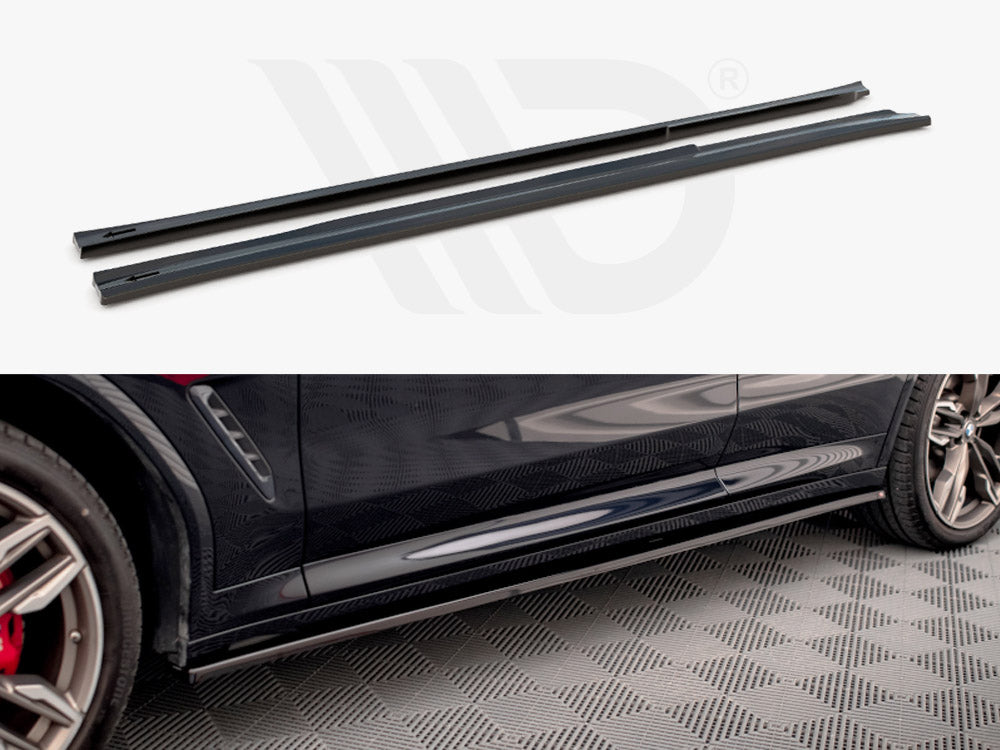 Side Skirts Diffusers V.1 BMW X3 M40d / M40i / M-Pack G01 Maxton Design