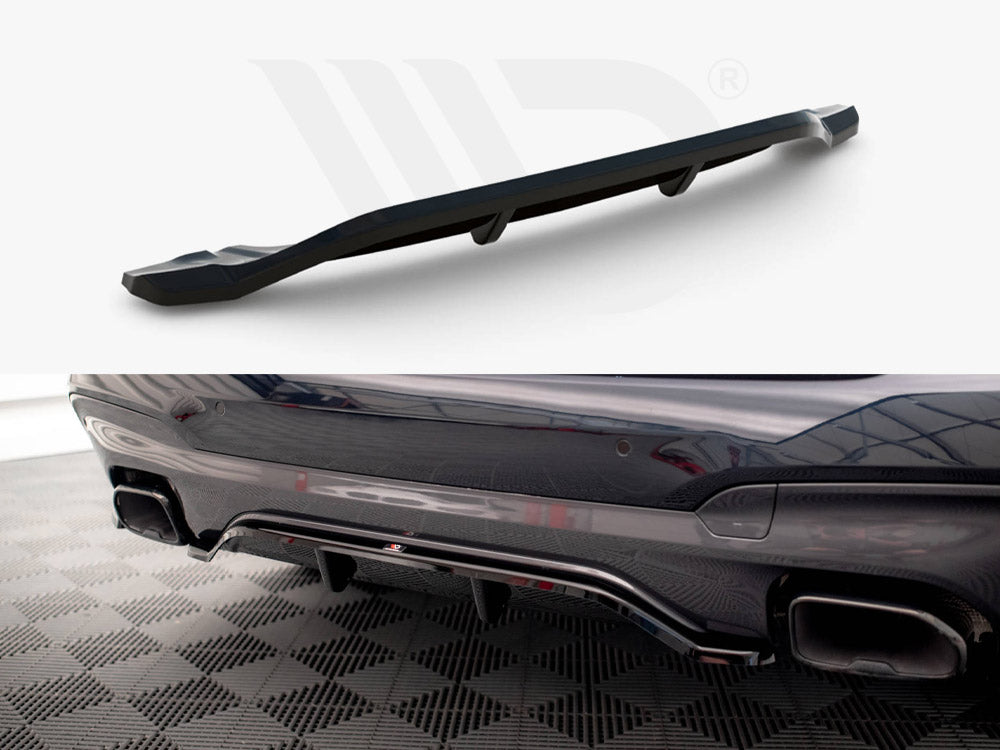 Central Rear Splitter (Vertical Bars) BMW X3 M40i / M40d G01 Maxton Design