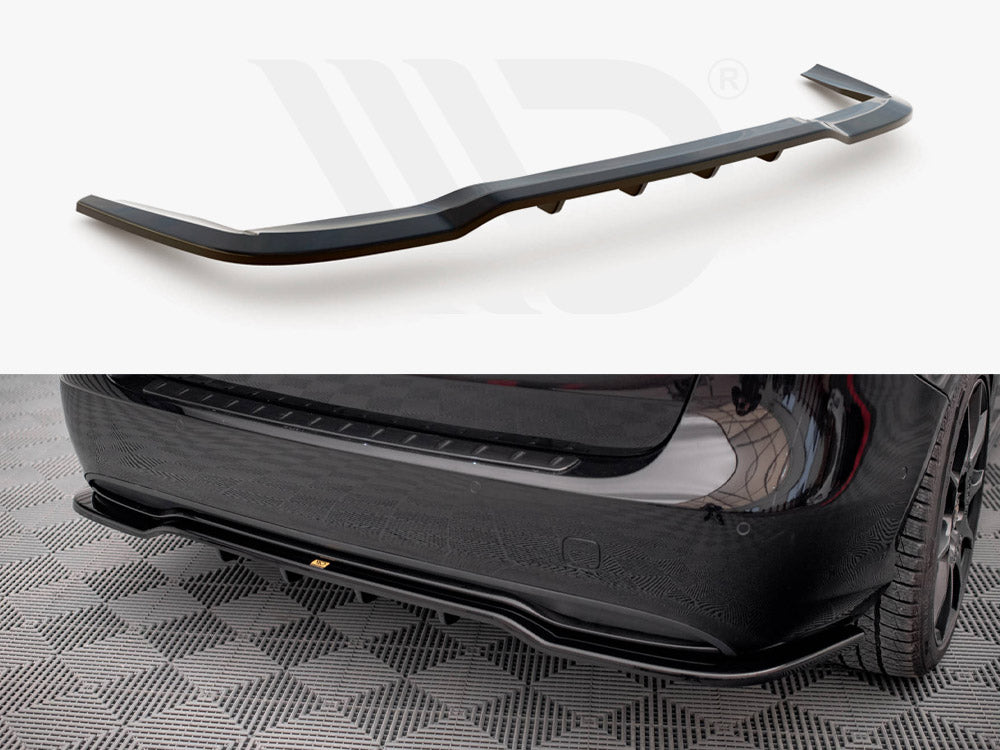 Central Rear Splitter (Vertical Bars) Mercedes B W246 Facelift Maxton Design