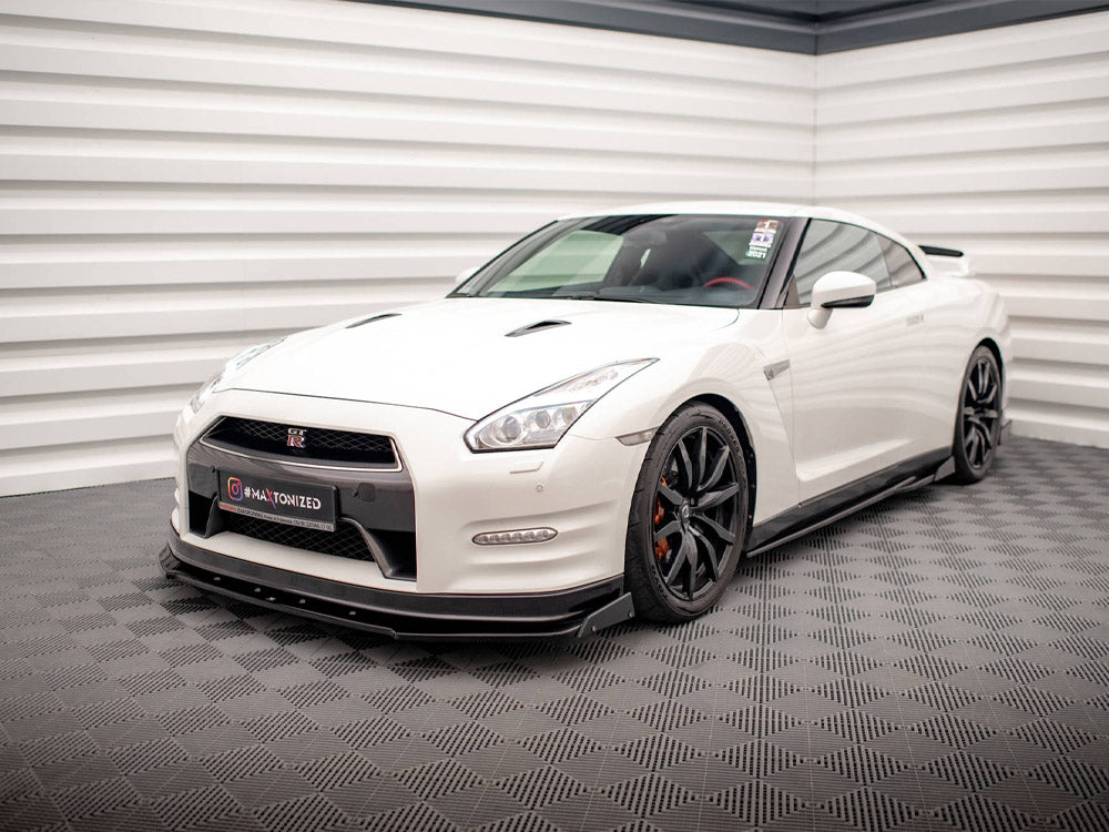 Front Splitter + Flaps Nissan GTR R35 Facelift Maxton Design