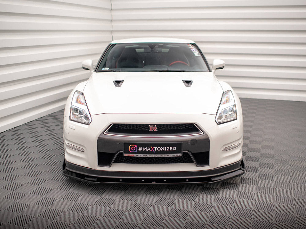 Front Splitter + Flaps Nissan GTR R35 Facelift Maxton Design