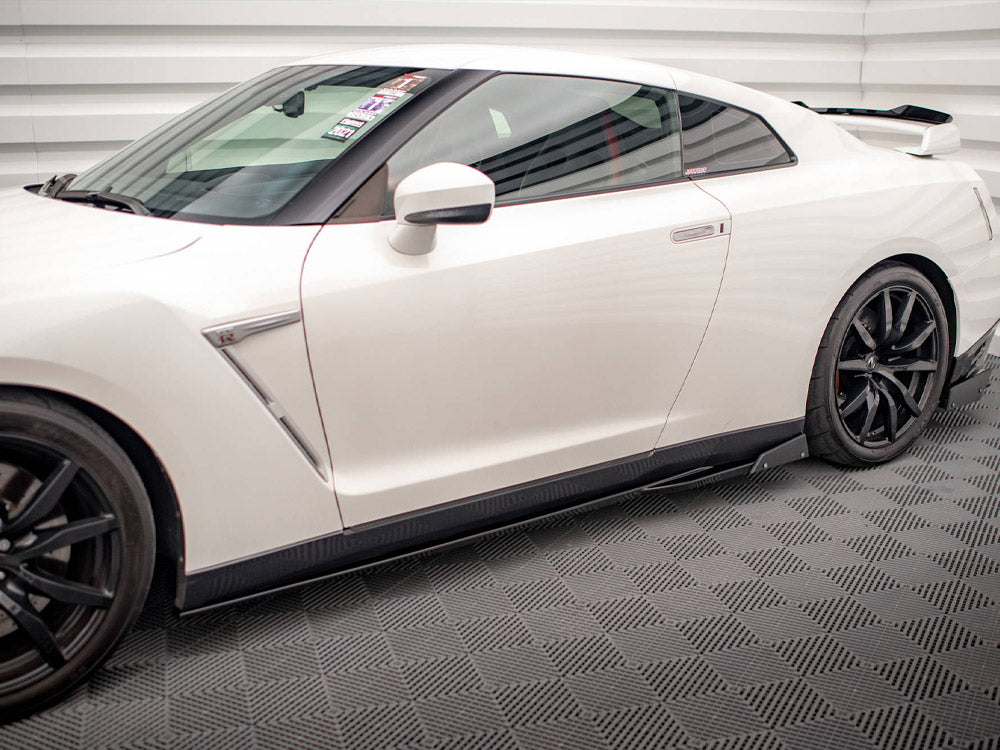 Side Skirts Diffusers + Flaps Nissan GTR R35 Facelift Maxton Design