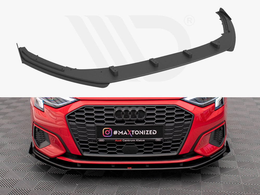 Street PRO Front Splitter + Flaps Audi A3 8Y Maxton Design