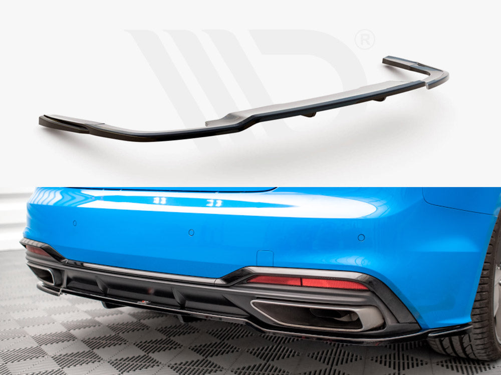 Central Rear Splitter (Vertical Bars) Audi A5 S-Line F5 Facelift Maxton Design