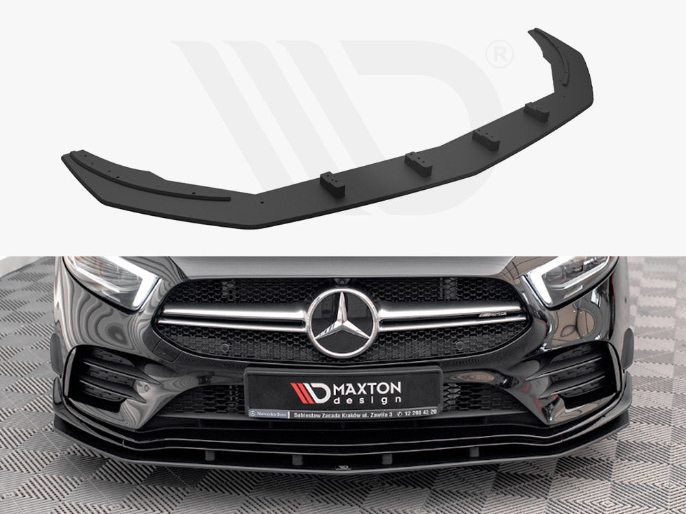 Street PRO Front Splitter Mercedes A35 AMG / AMG-Line Aero Pack W177 Maxton Design