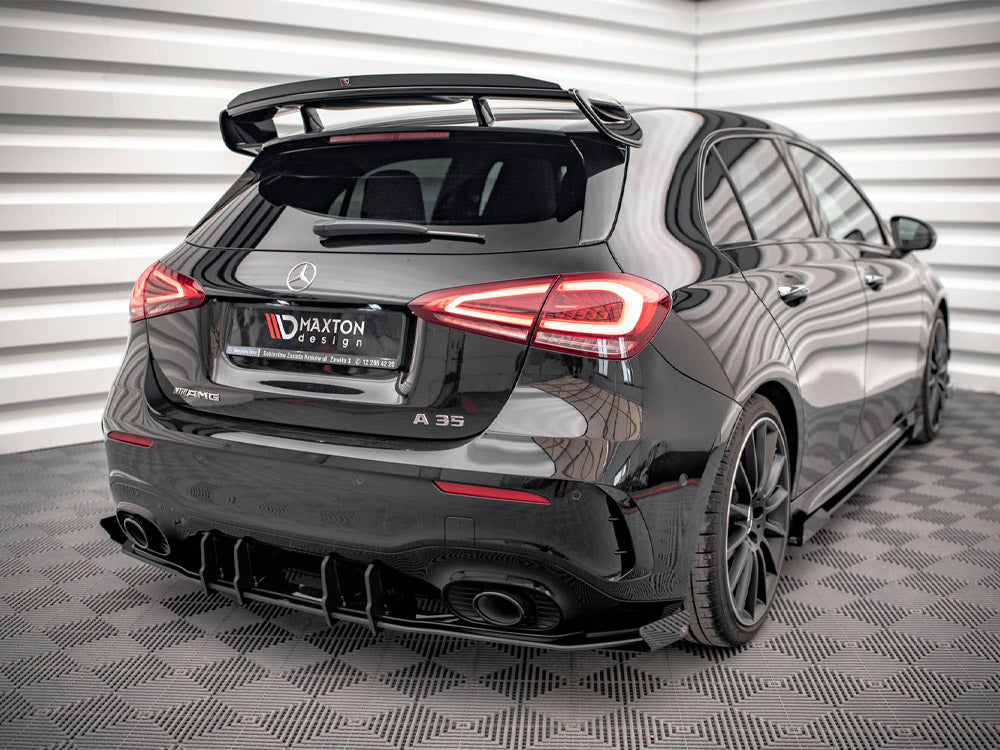 Street PRO Rear Valance + Flaps Mercedes A35 AMG Hatchback Aero Pack W177 Maxton Design