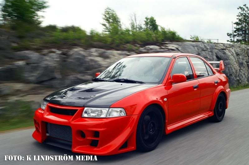 Luxury Sports DAMD Style Front Bumper For Mitsubishi EVO 5 EVO 6