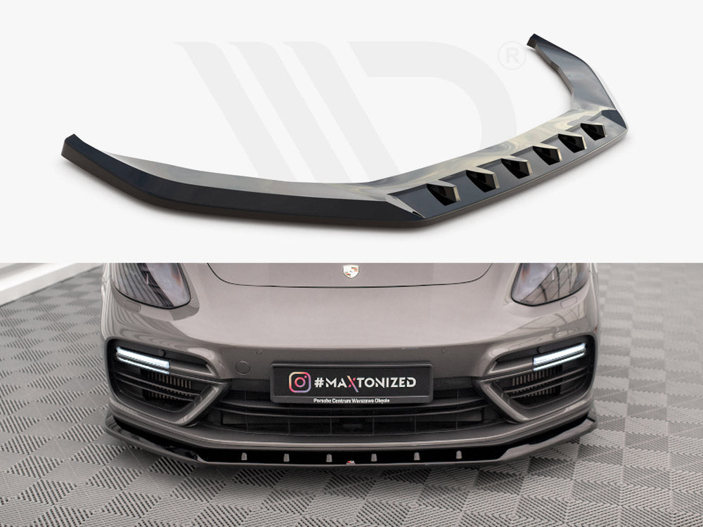 Front Splitter V.1 Porsche Panamera E-Hybrid 971 Maxton Design