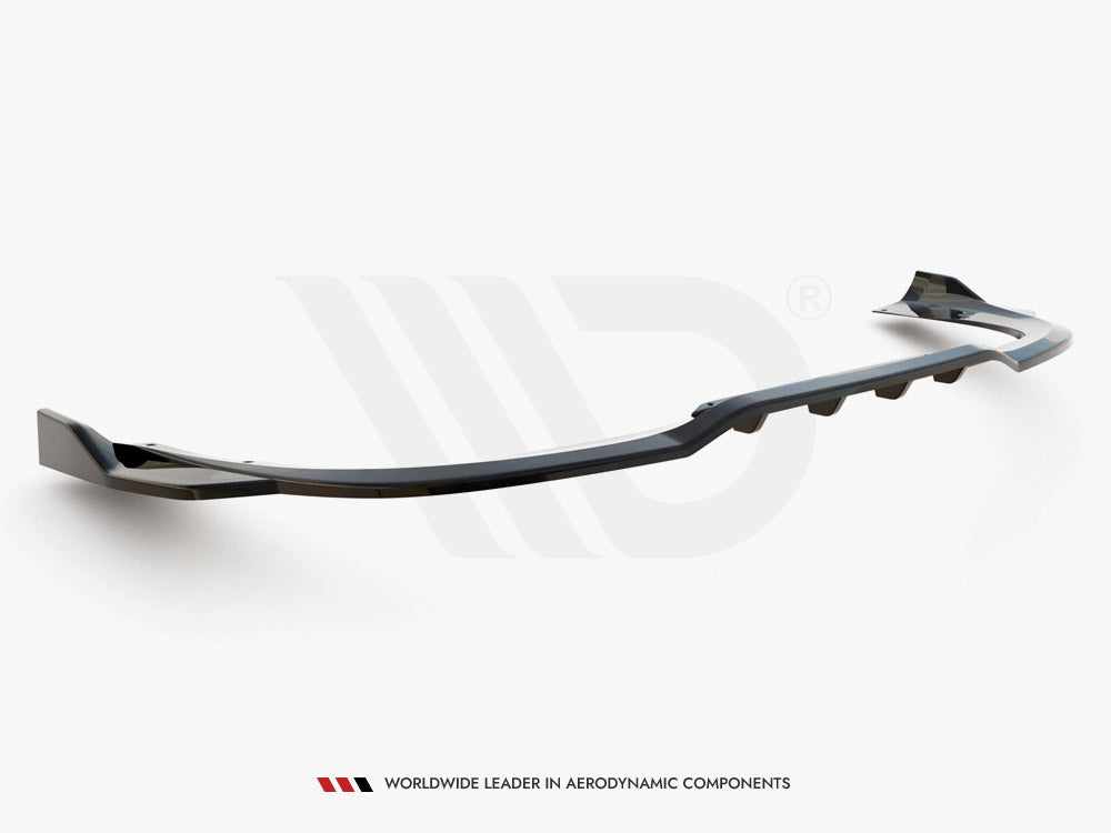 Central Rear Splitter (Vertical Bars) Porsche 911 Turbo S 992 Maxton Design