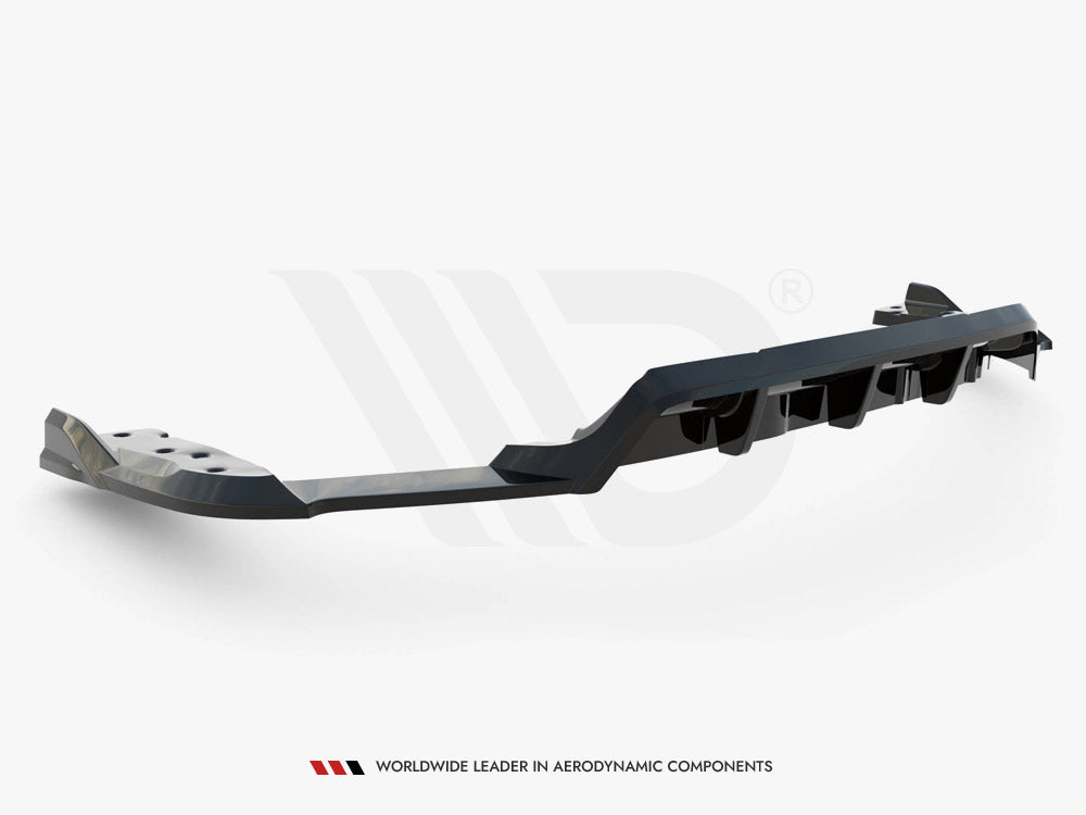 Central Rear Splitter (Vertical Bars) BMW X6 M F96 Maxton Design