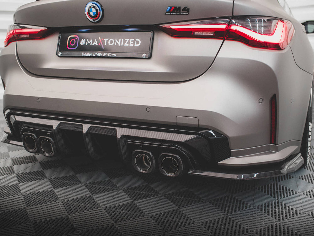 Carbon Fiber Rear Side Splitters BMW M4 G82 Maxton Design