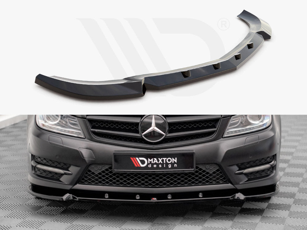 Front Splitter V.1 Mercedes C Coupe AMG-Line C204 Maxton Design