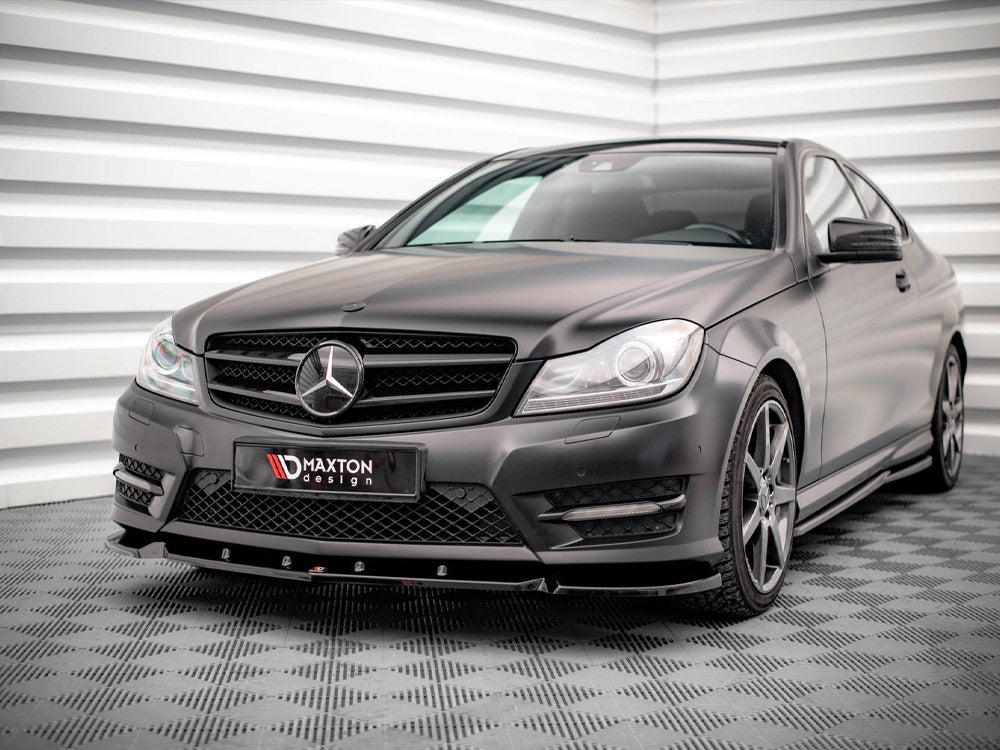 Front Splitter V.1 Mercedes C Coupe AMG-Line C204 Maxton Design