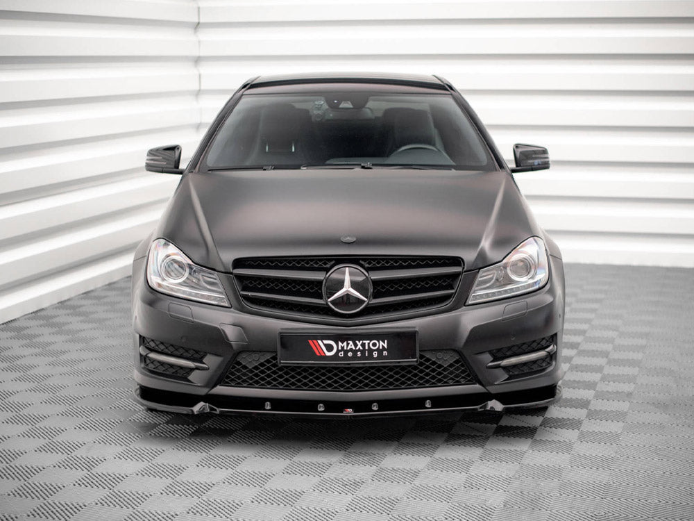 Front Splitter V.1 Mercedes C Coupe AMG-Line C204 Maxton Design